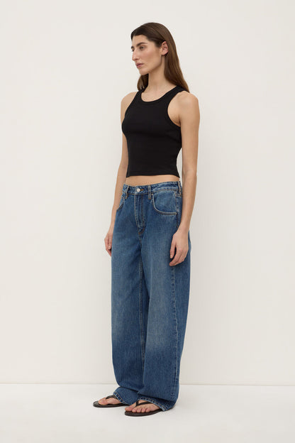 Assembly Label | Low Curve Mid Rise Jean - Mid Blue