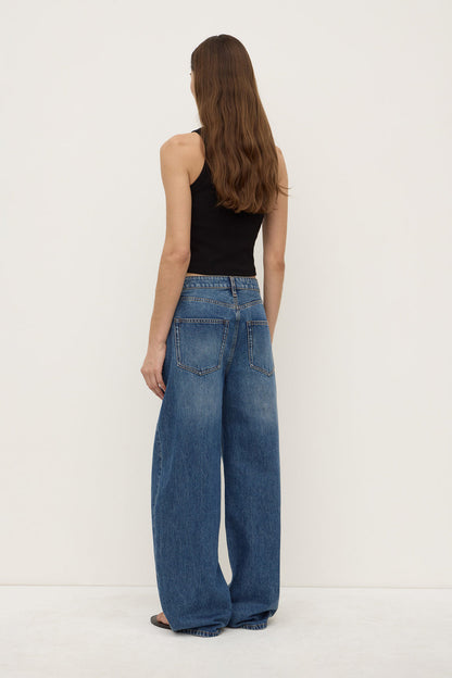 Assembly Label | Low Curve Mid Rise Jean - Mid Blue