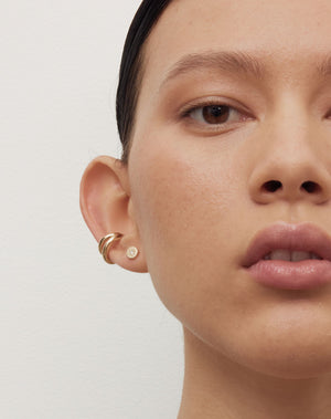 Meadowlark | Lulu Stud Earrings - Gold/White Diamond