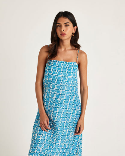 Chameli | Lune Maxi Dress - Blue Nazar