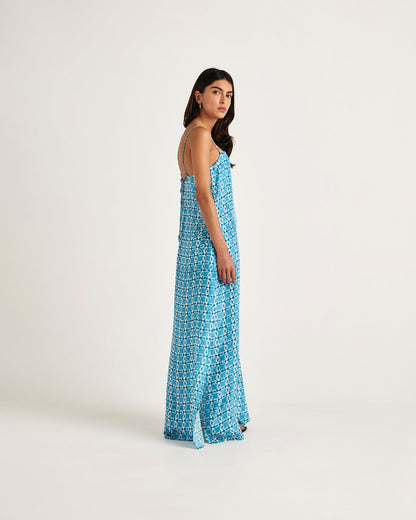 Chameli | Lune Maxi Dress - Blue Nazar