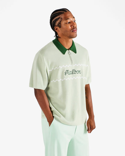 Malbon | Benny Sweater Polo - Green Tint