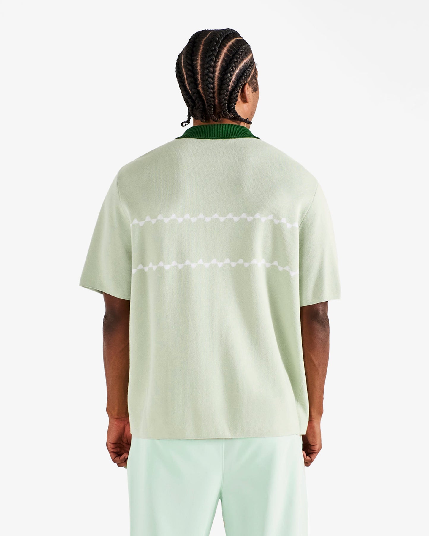 Malbon | Benny Sweater Polo - Green Tint