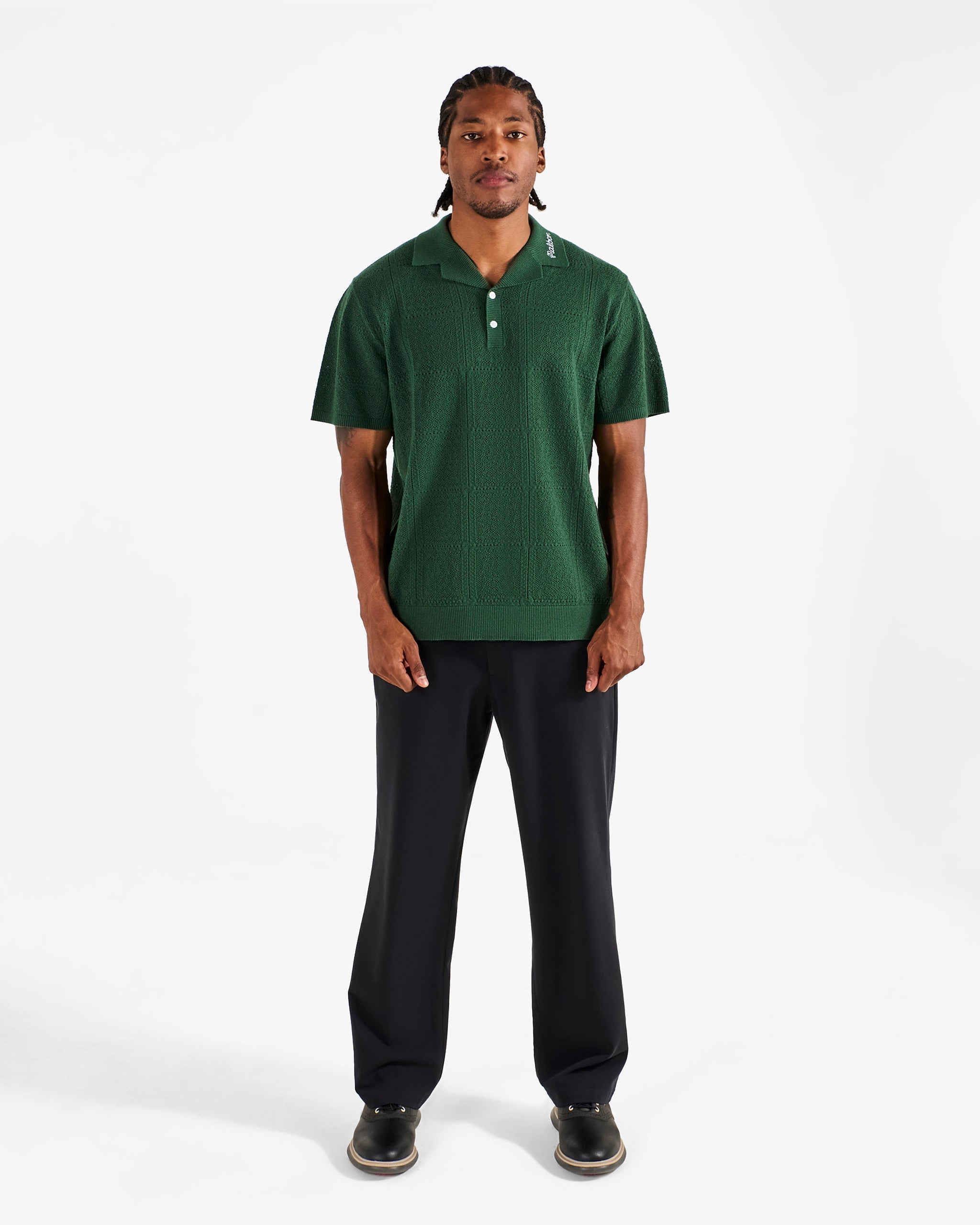 Malbon | Resort Crochet Polo - Green | Sisters & Co