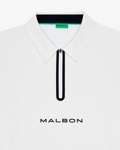 Malbon | Performance Raglan Polo - White