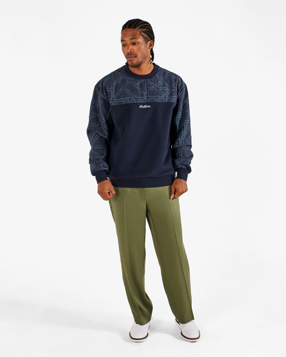 Malbon | Tierra Crewneck - Midnight