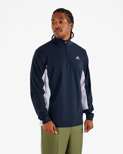 Malbon | Santiago Mid Layer - Midnight / White