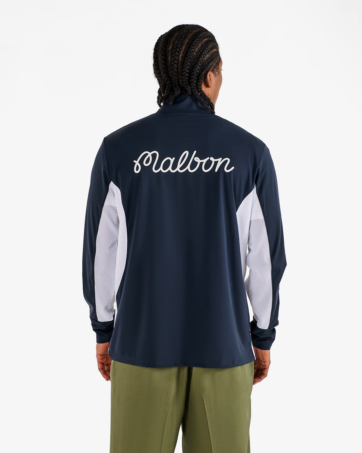 Malbon | Santiago Mid Layer - Midnight / White