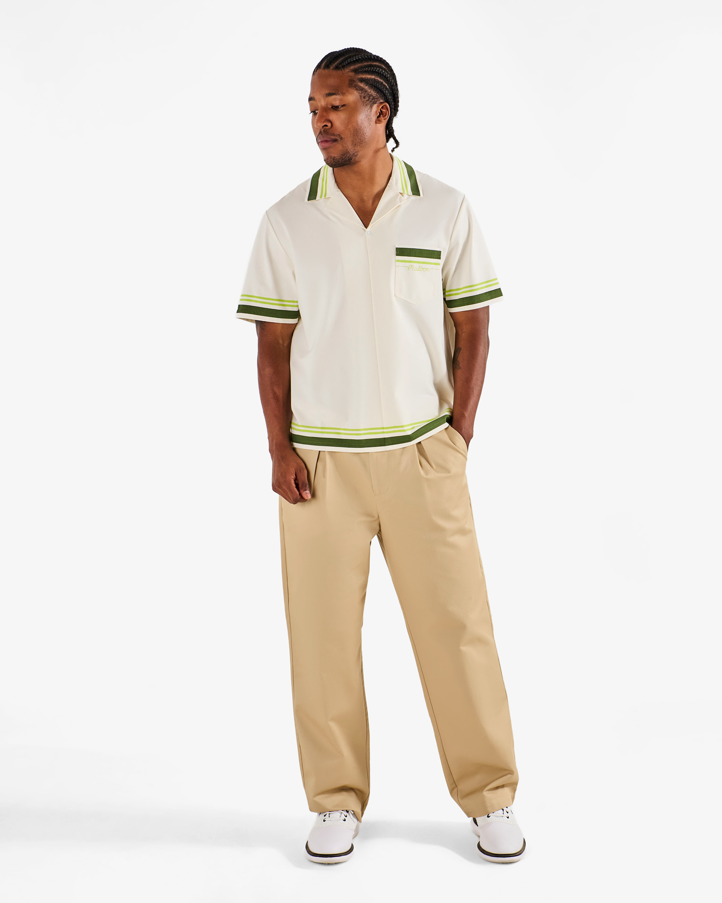 Malbon | Ventura Camp Shirt - White
