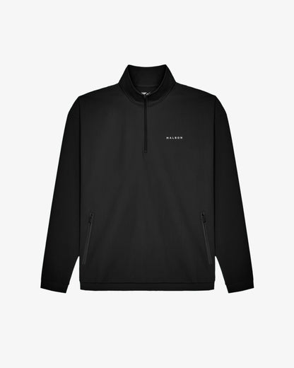 Malbon | Performance Quarter Zip Shell Pullover - Black