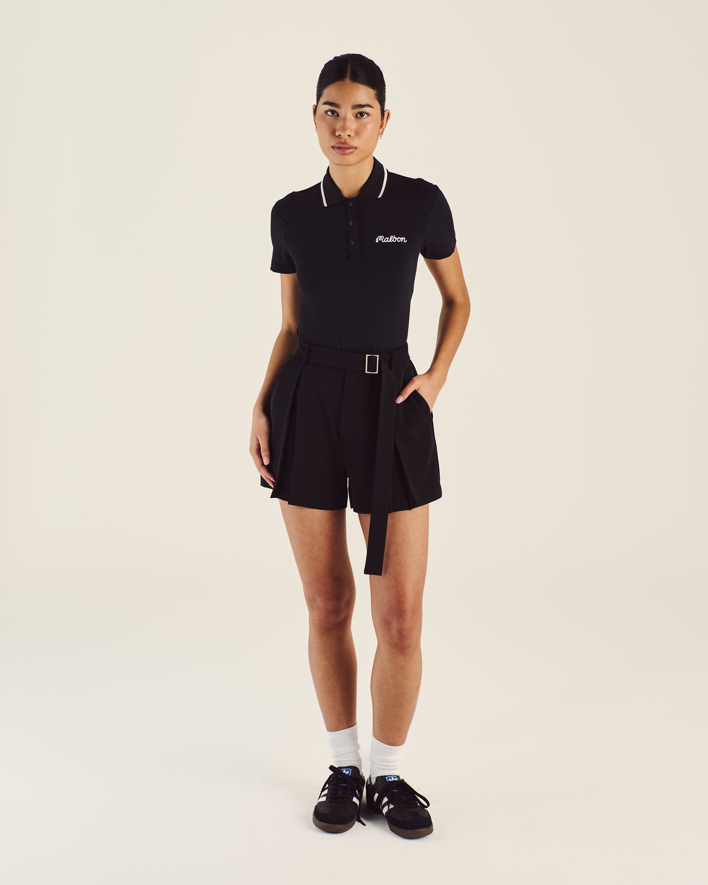 Malbon | Paloma Polo - Black / Black
