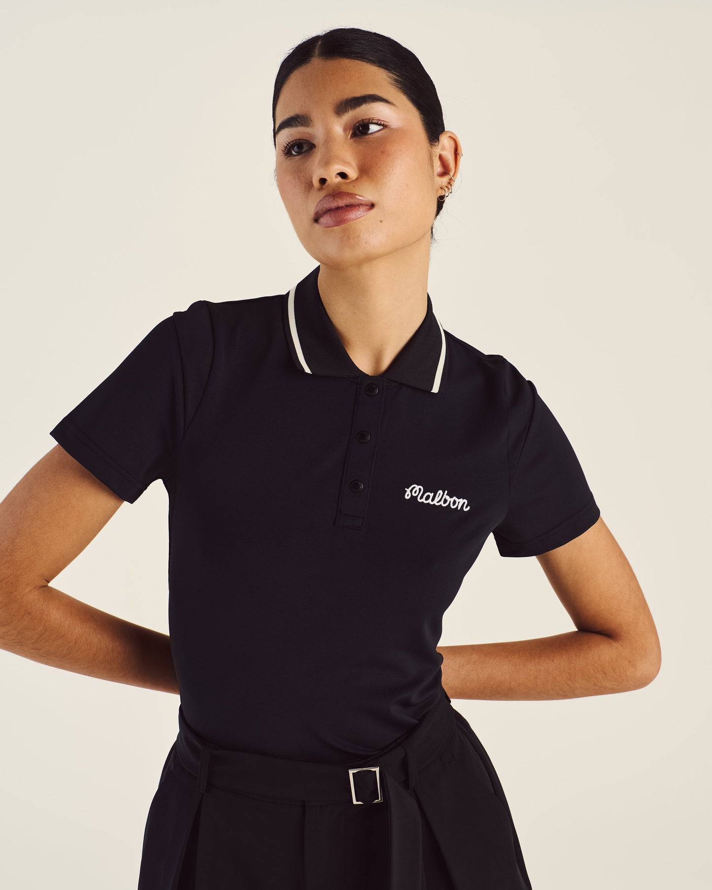 Malbon | Paloma Polo - Black / Black
