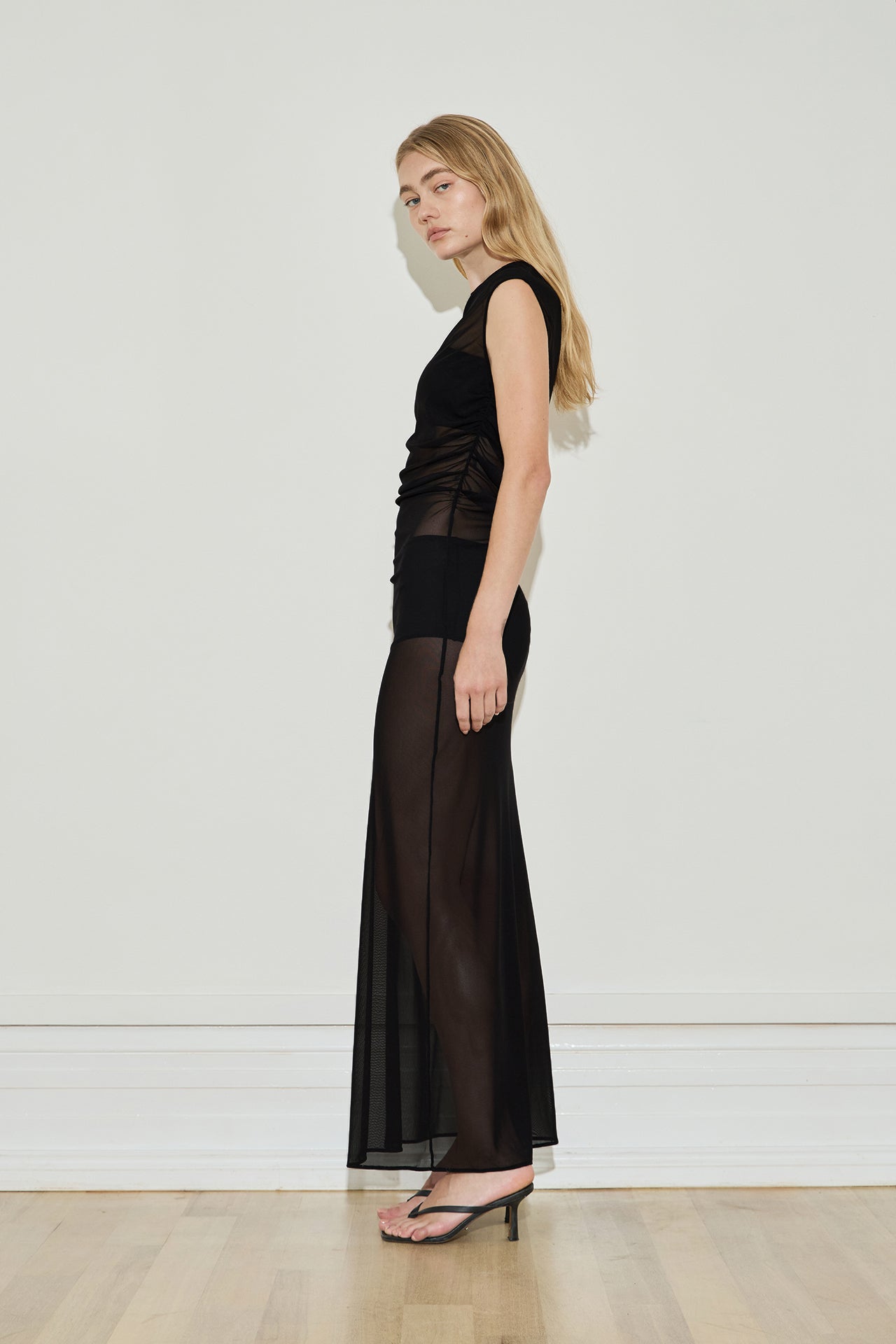 Maison Essentiele | Ruched Maxi - Black