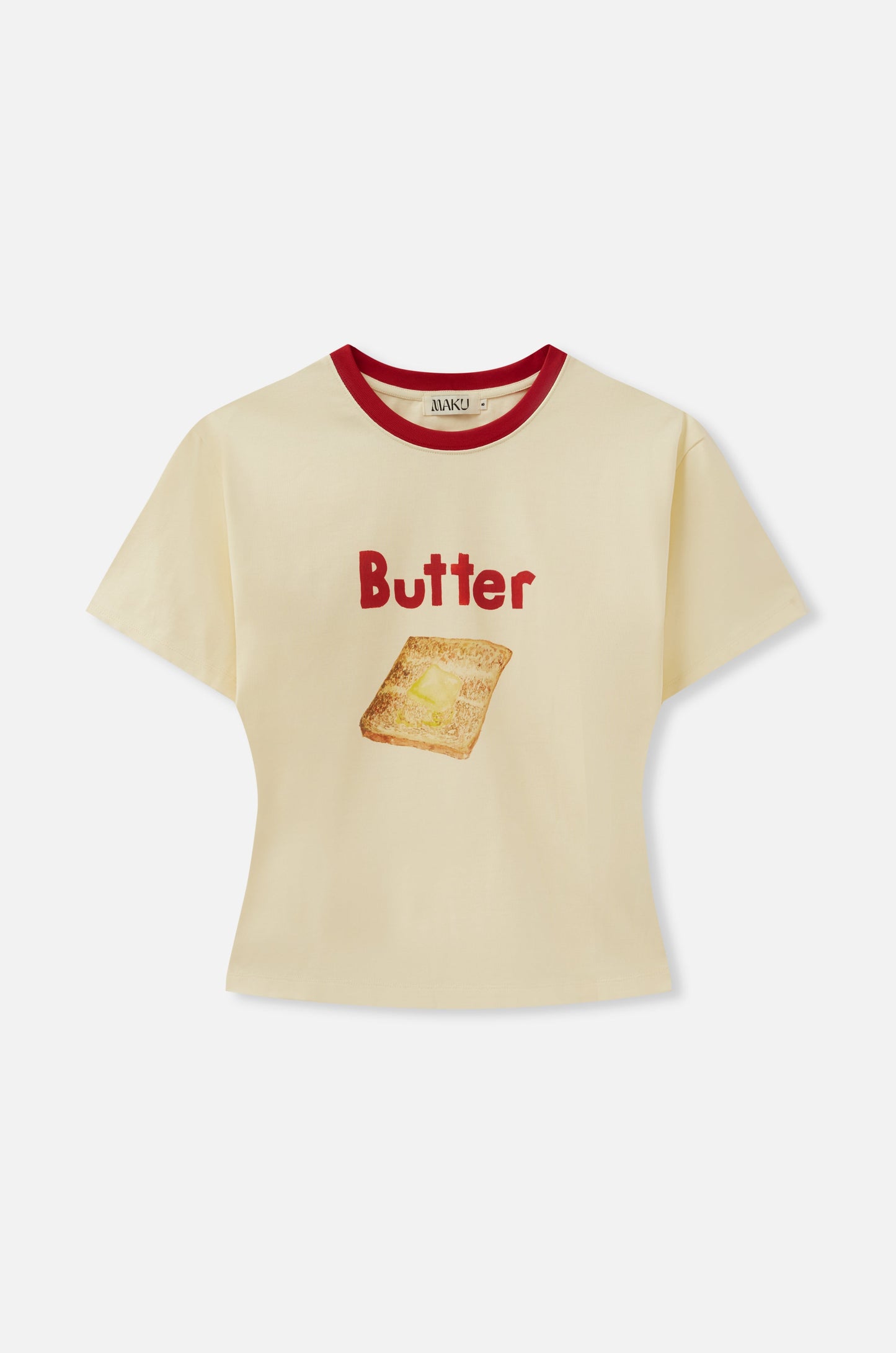 Maku The Label | Butter On Toast Fitted Tee - Butter