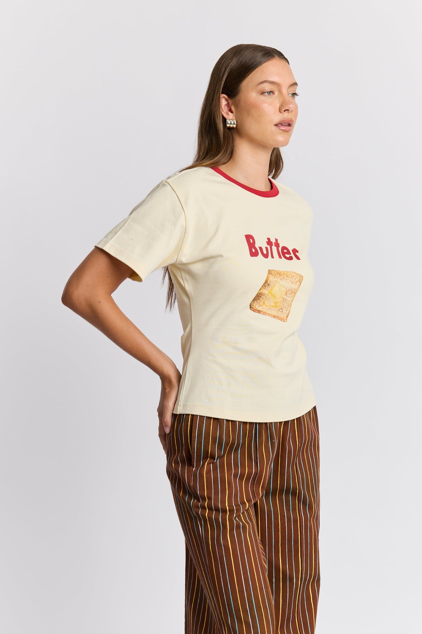 Maku The Label | Butter On Toast Fitted Tee - Butter