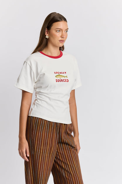 Maku The Label | Locally Sourced Fitted Tee - White
