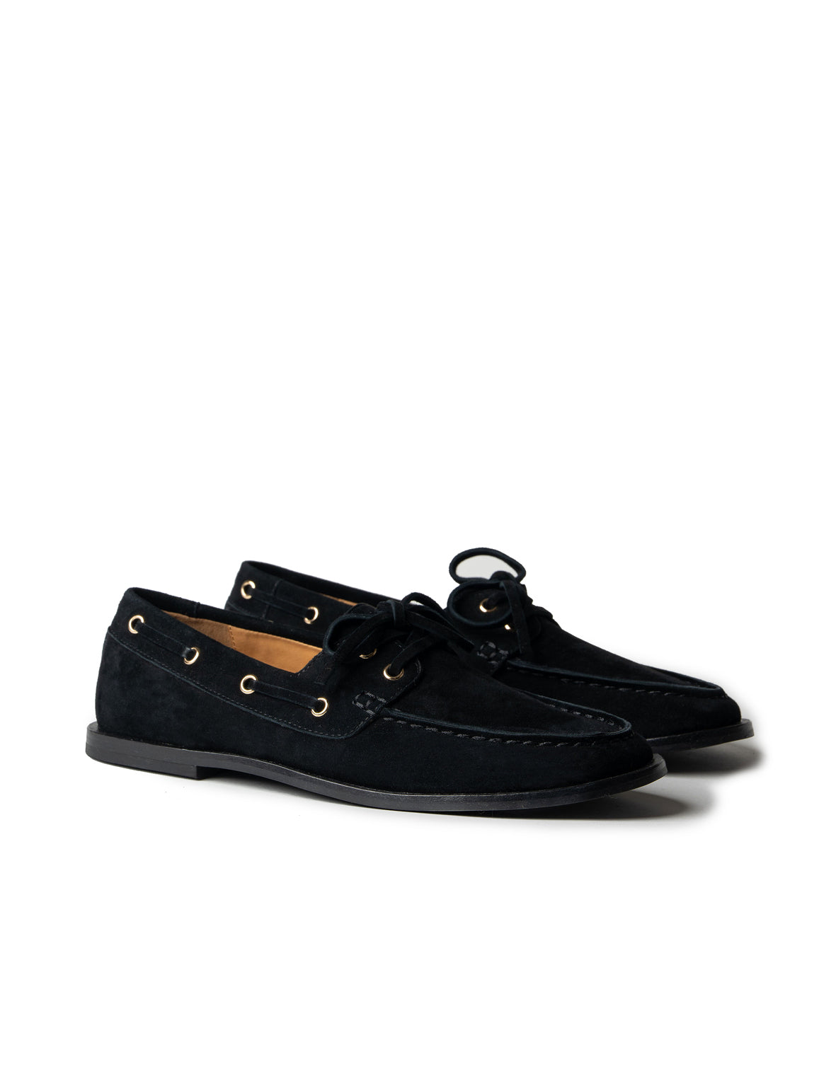 La Tribe | Marlo Boat Shoe - Black Suede