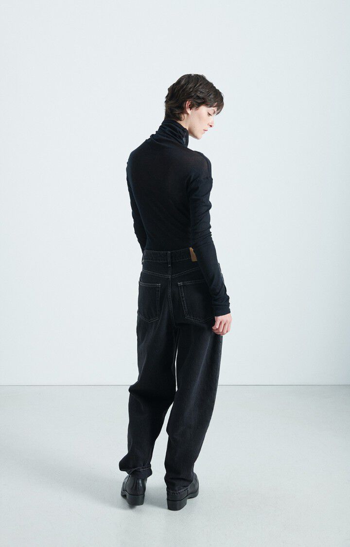 American Vintage | Massachusetts Long Sleeve T.Shirt - Black