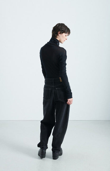 American Vintage | Massachusetts Long Sleeve T.Shirt - Black