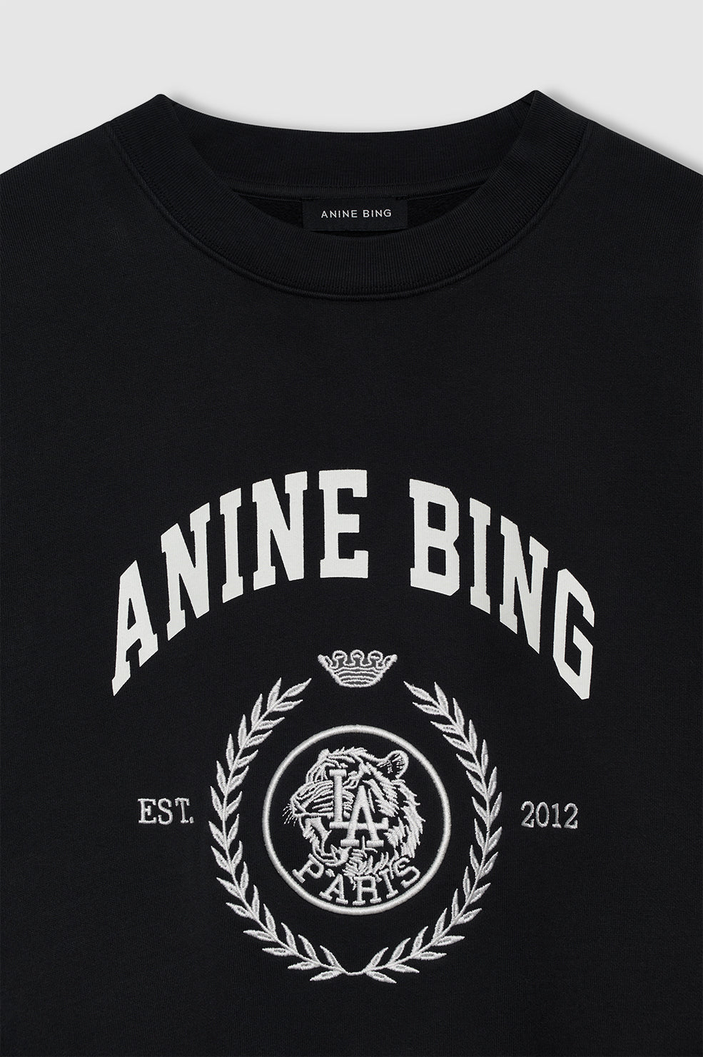 Anine Bing | Miles Sweatshirt Collegiate - Vintage Black