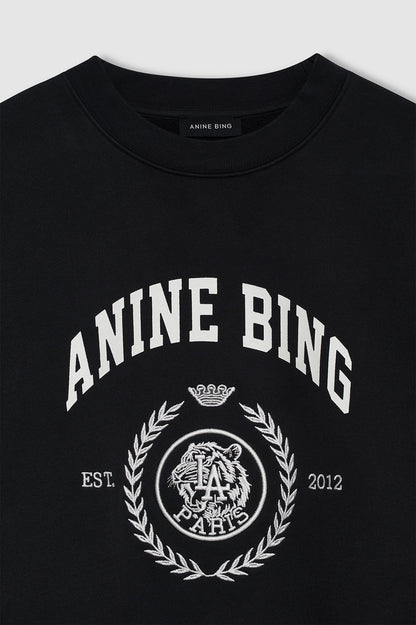 Anine Bing | Miles Sweatshirt Collegiate - Vintage Black