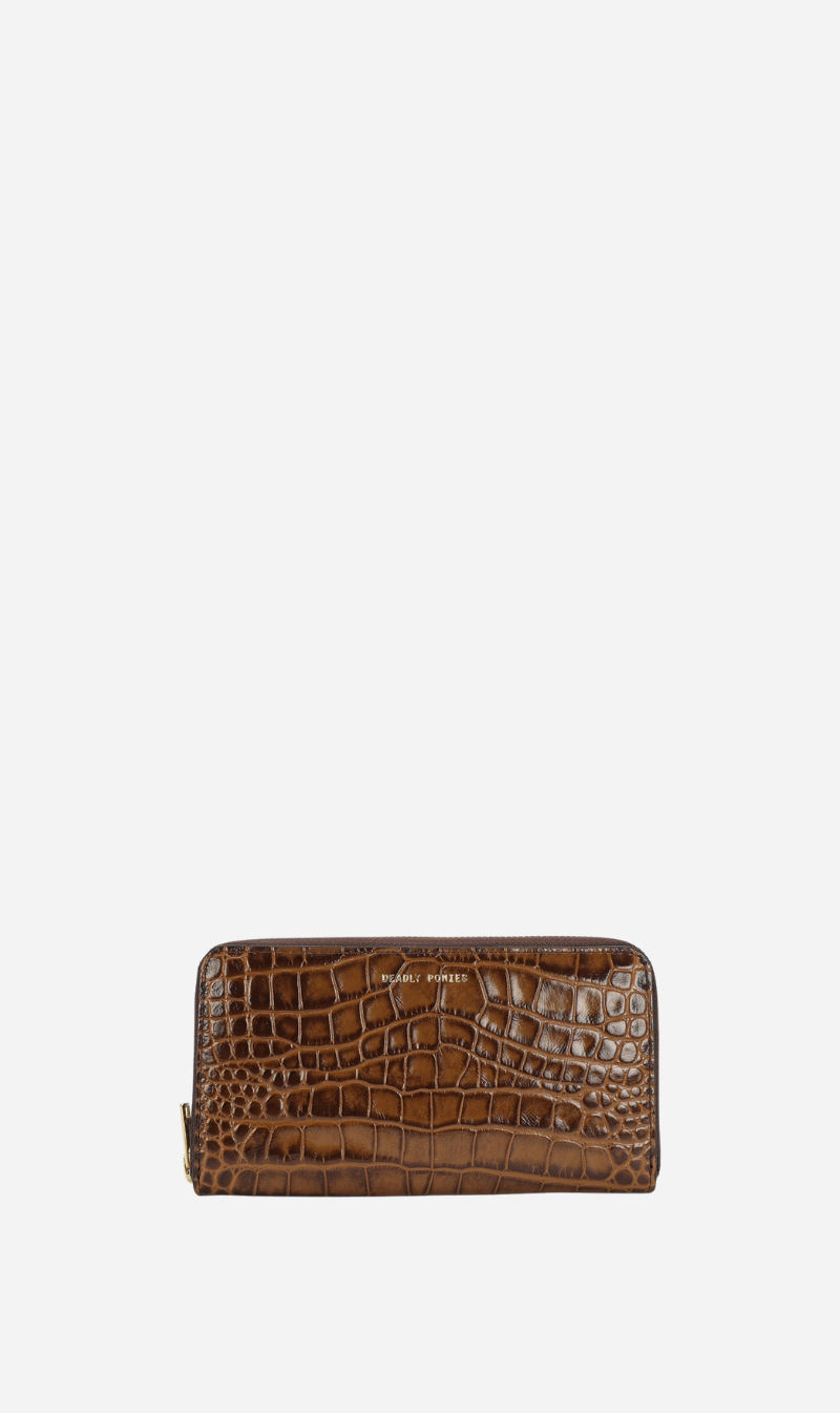 Deadly Ponies | Maxi Wallet - Toffee Croc