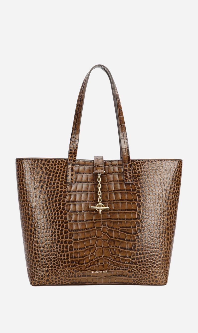 Deadly Ponies | Mr Porter Tote - Toffee Croc