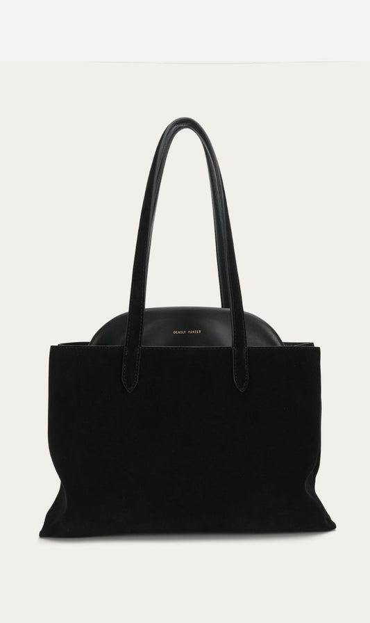 Deadly Ponies | Mr Vault Tote - Black Suede