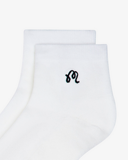 Malbon | Capri Ankle Sock - White