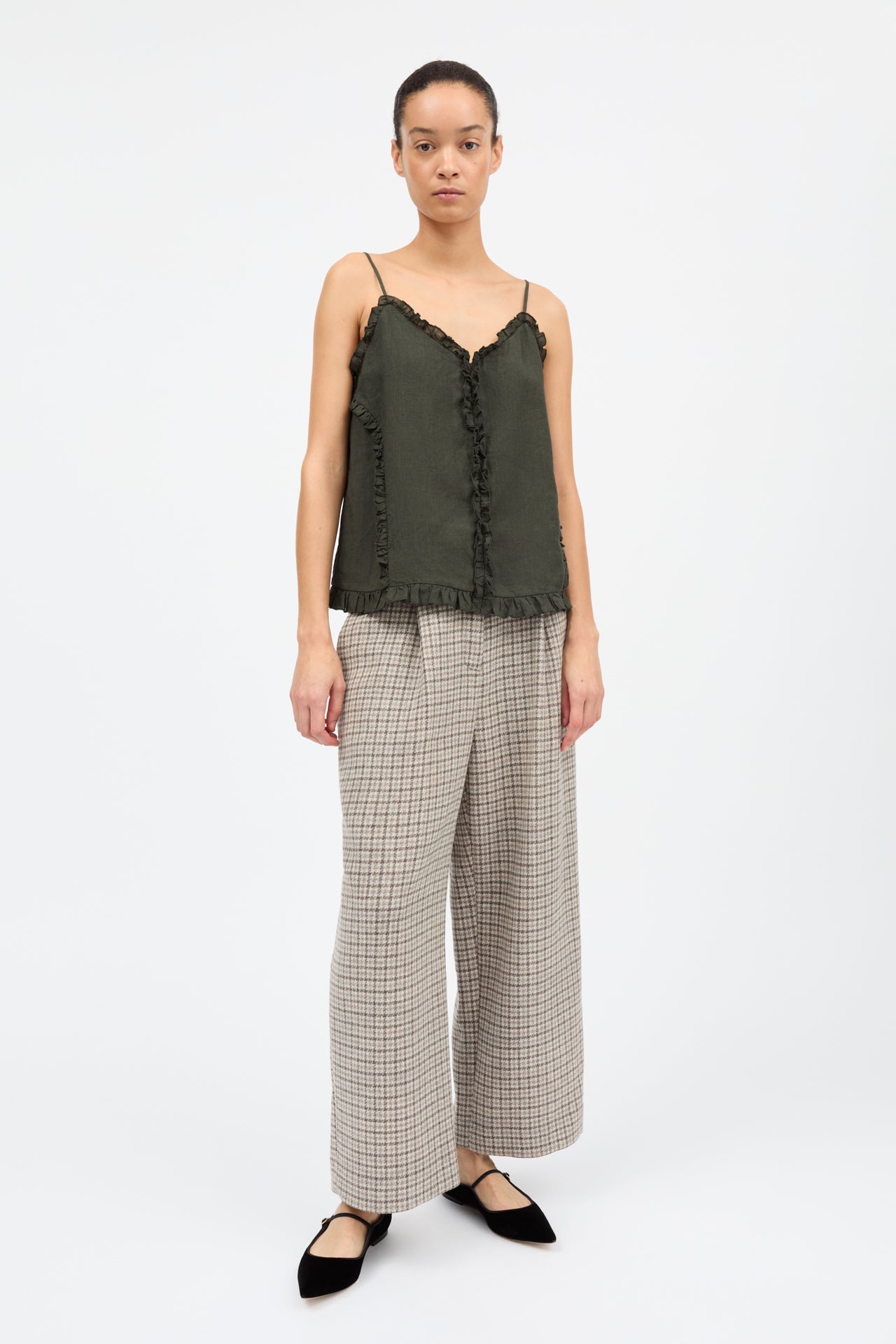 Skall Studio | Madeleine Cami Top - Dark Pine