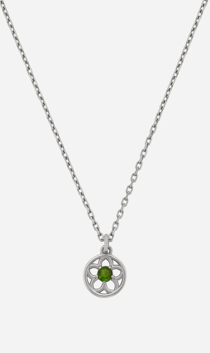 Zoe & Morgan | Manuka Necklace - Silver/Chrome Diopside