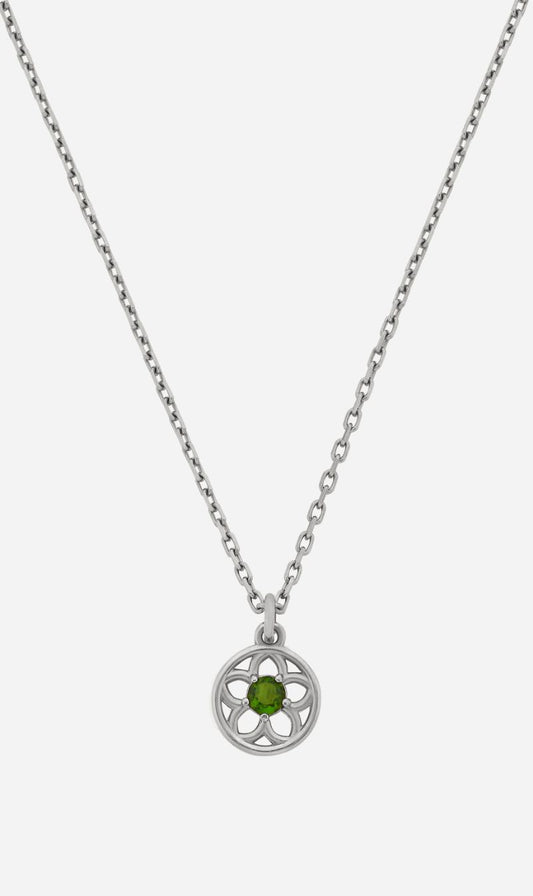 Zoe & Morgan | Manuka Necklace - Silver/Chrome Diopside