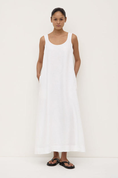 Assembly Label | Maree Linen Maxi Dress - White