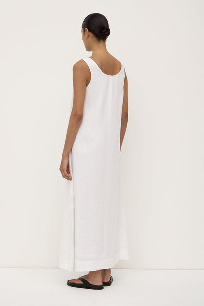 Assembly Label | Maree Linen Maxi Dress - White