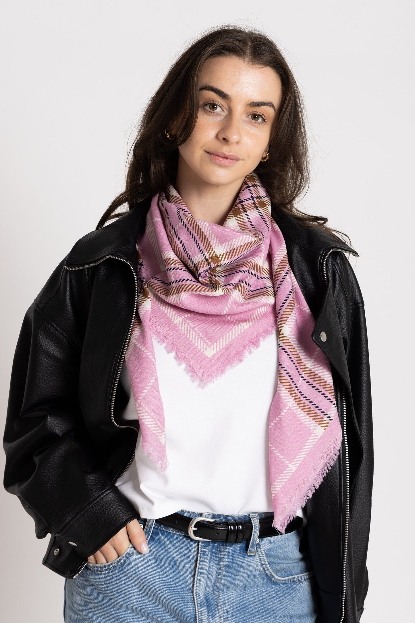 Dark Hampton | The McRae Wool Silk Scarf