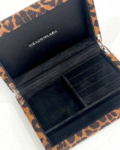 Meadowlark | Velvet Jewellery Box Small - Leopard