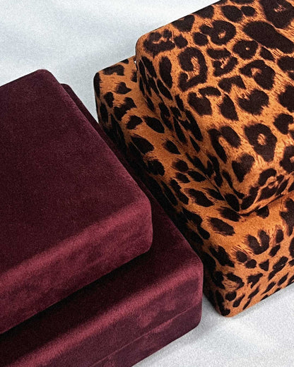 Meadowlark | Velvet Jewellery Box Large - Merlot