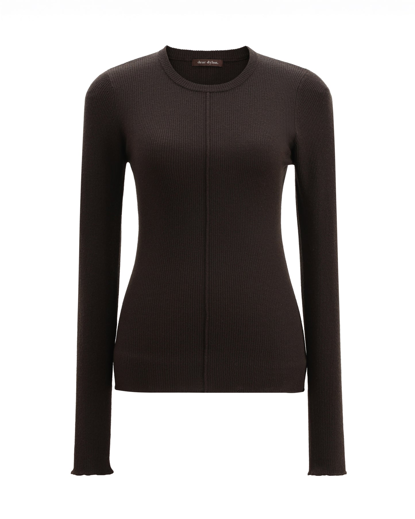 Dear Dylan | Merino Long Sleeve Knit - Bark