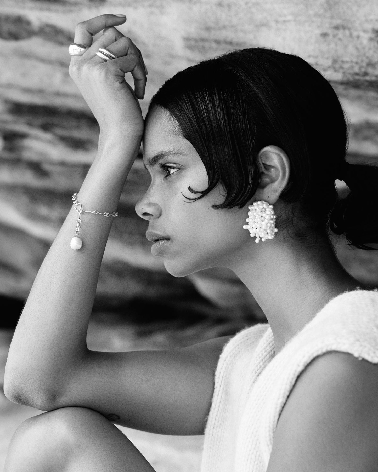 Jasmin Sparrow | Mermaid Earrings - Silver