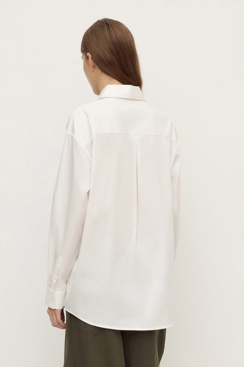 Assembly Label | Micha Poplin Long Sleeve Shirt - White