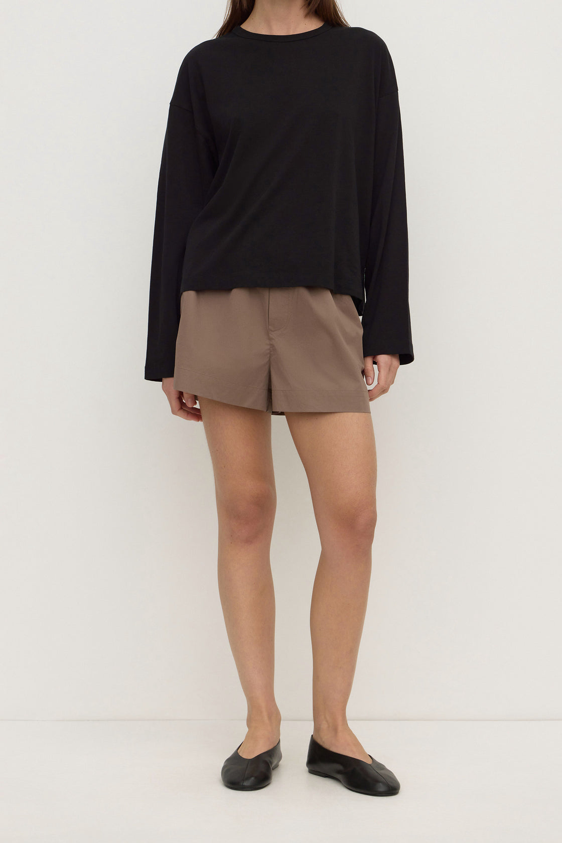 Assembly Label | Micha Poplin Short - Dark Sand