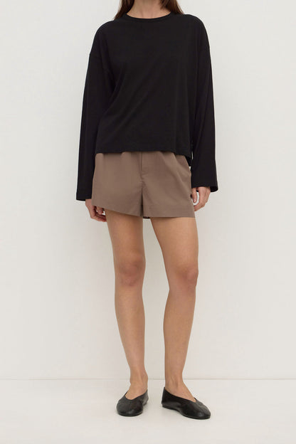 Assembly Label | Micha Poplin Short - Dark Sand