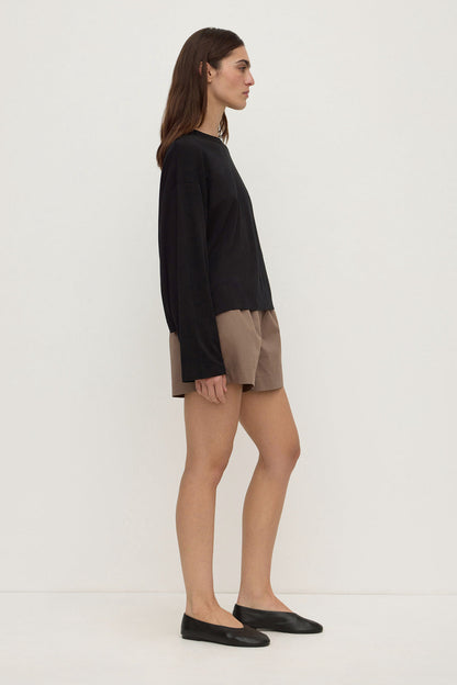 Assembly Label | Micha Poplin Short - Dark Sand