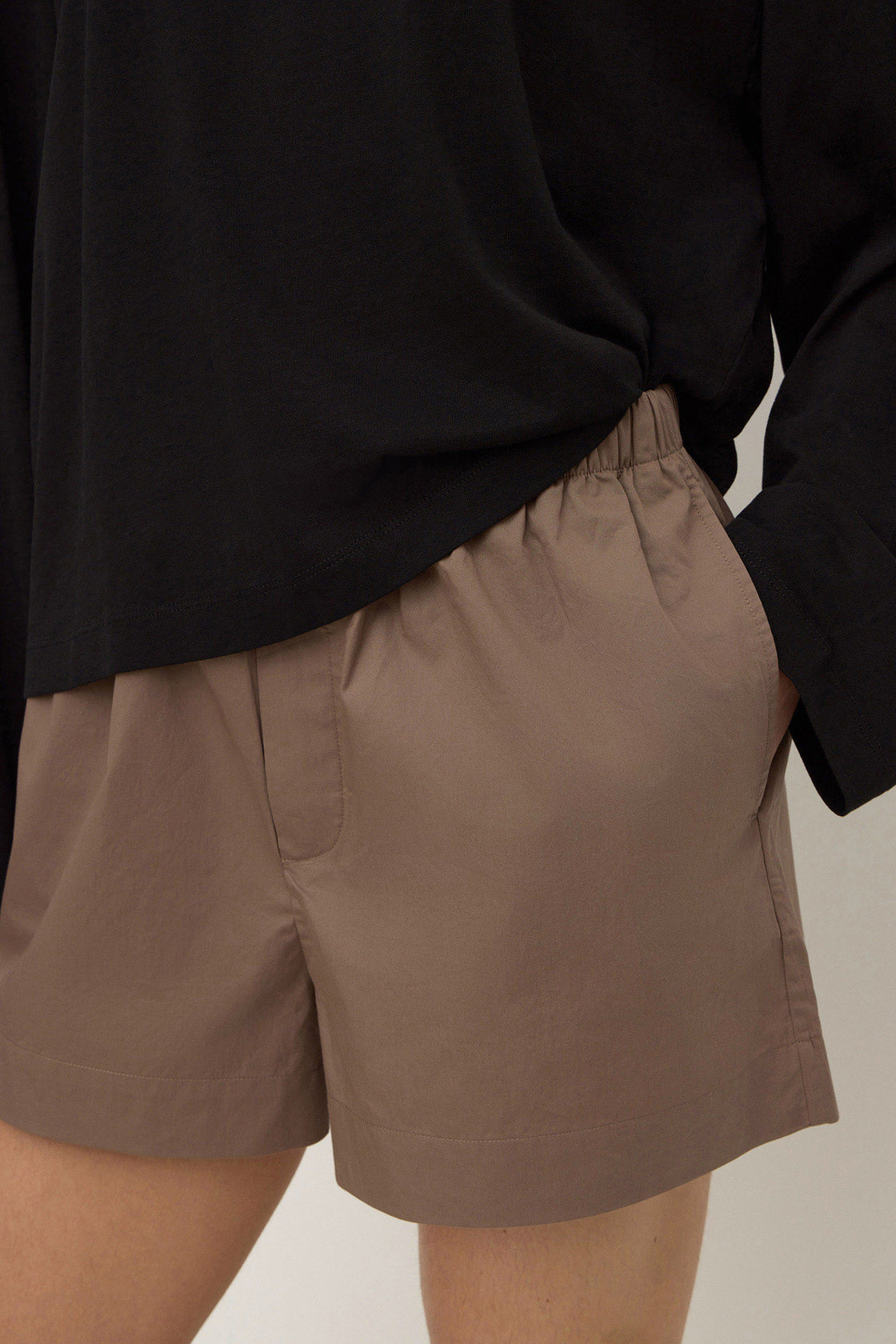 Assembly Label | Micha Poplin Short - Dark Sand