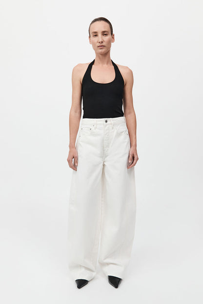 St Agni | Mid Rise Balloon Jeans by Outland Denim - White