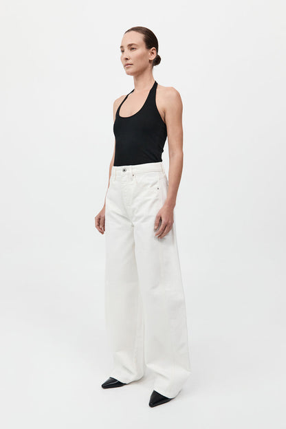 St Agni | Mid Rise Balloon Jeans by Outland Denim - White