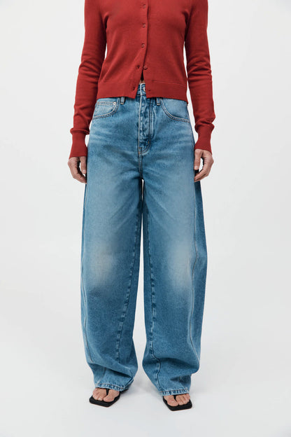 St Agni | Mid Rise Balloon Jeans by Outland Denim - 90s Blue