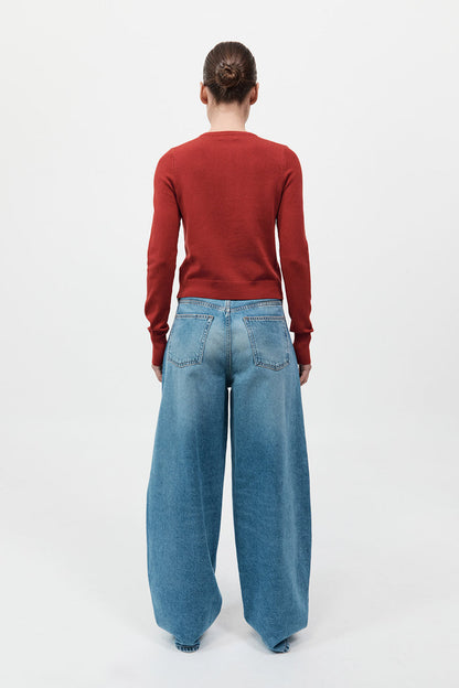 St Agni | Mid Rise Balloon Jeans by Outland Denim - 90s Blue
