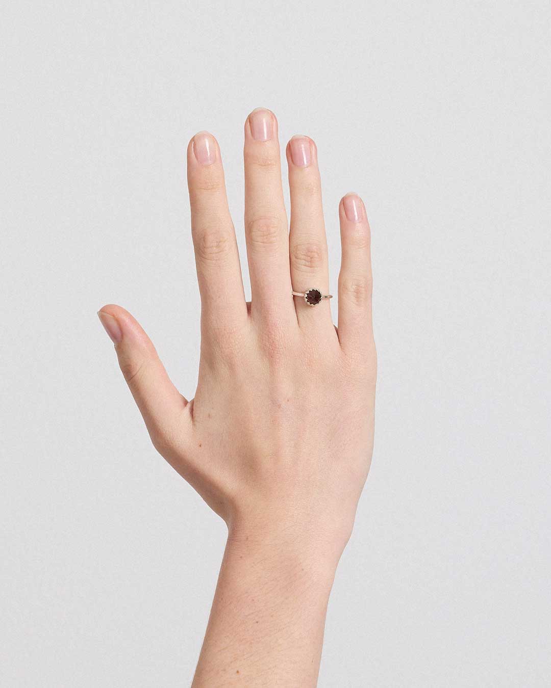 Meadowlark | Protea Ring Petite - 23k Gold Smoky Quartz