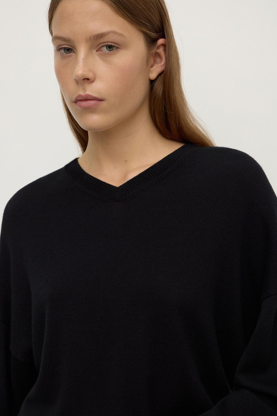 Assembly Label | Mira V Neck Sweater - Black